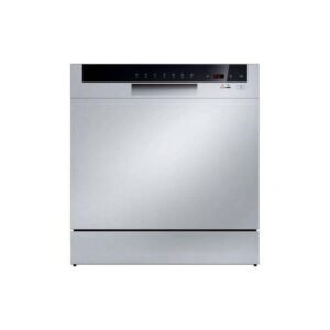 Kelvinator غسالة صحون رقمية مدمجة على سطح العمل - 8 إعدادات للكؤوس، 7 برامج، باللون الفضي - KDW8-3802F